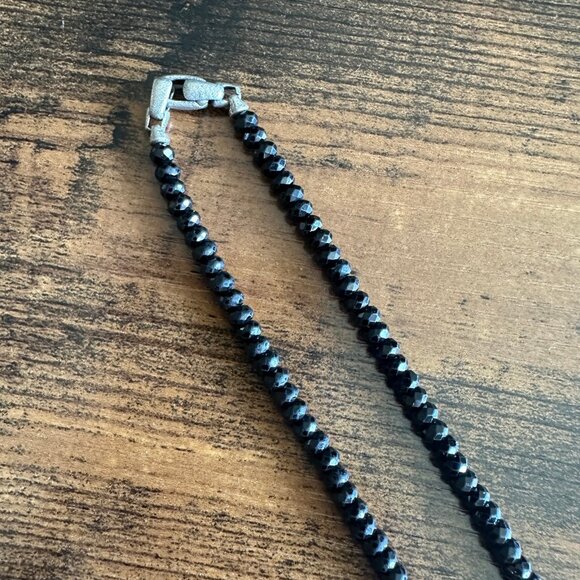 David Yurman Memento Mori Skull Station Necklace w/ Black Spinel - 23" - Picture 9 of 15